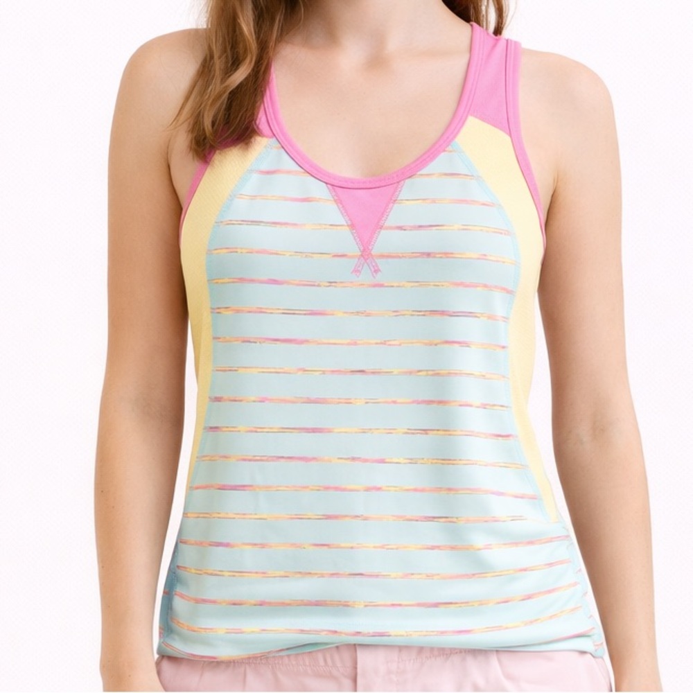 Racerback Top Horizontal Stripes Size Small —#048